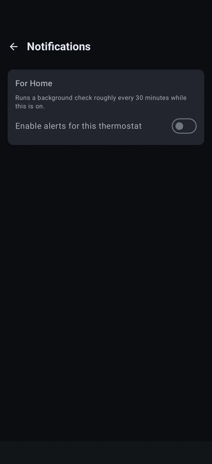 Notifications screen in PocketStat